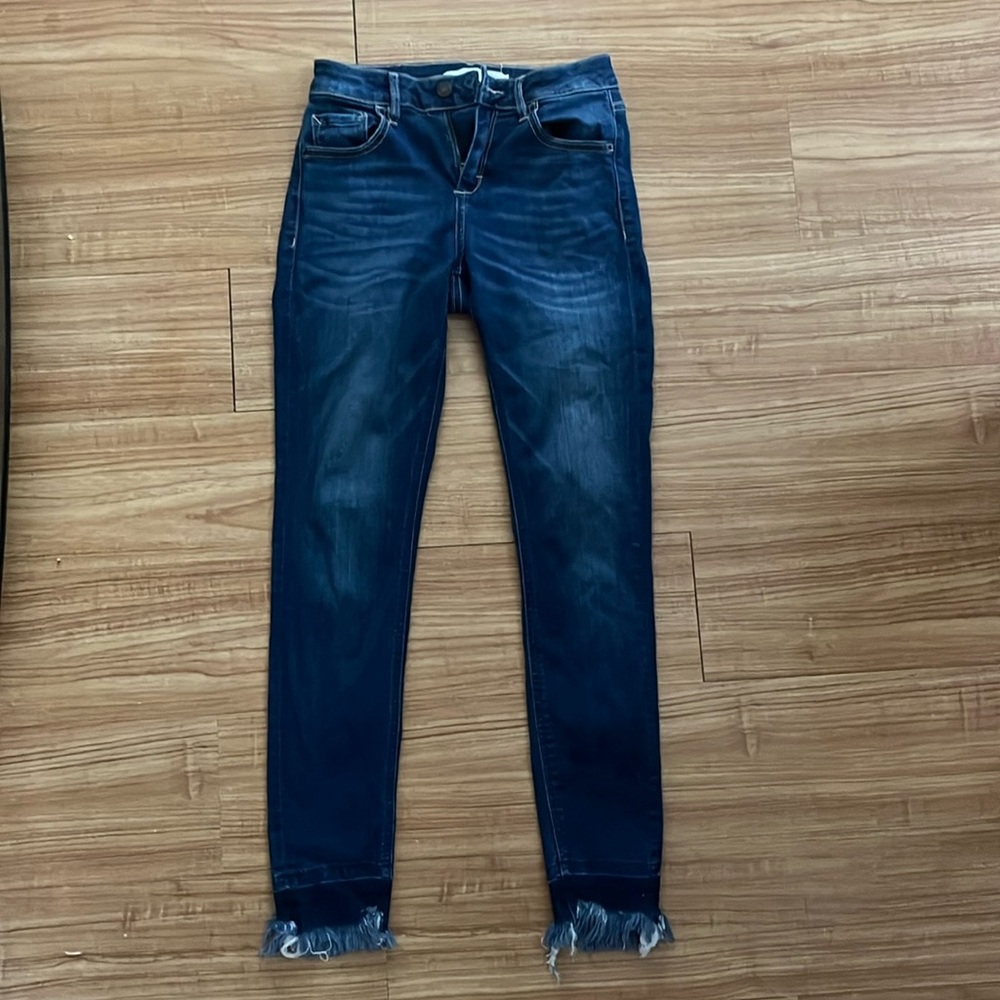 Used Hidden dark denim jeans with stretch